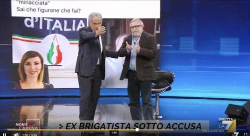 "Meglio mani sporche di sangue". E Giletti "caccia" l'ex brigatista